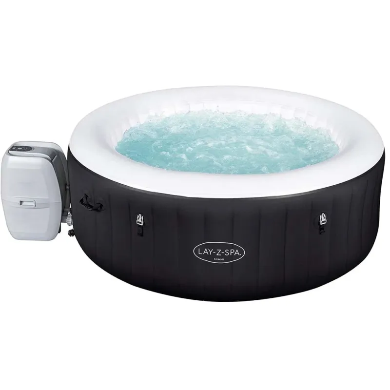 Vasca Piscina Idromassaggio Gonfiabile Lay-Z Spa 4 Posti 180x66 + Pompa Bestway Popolare