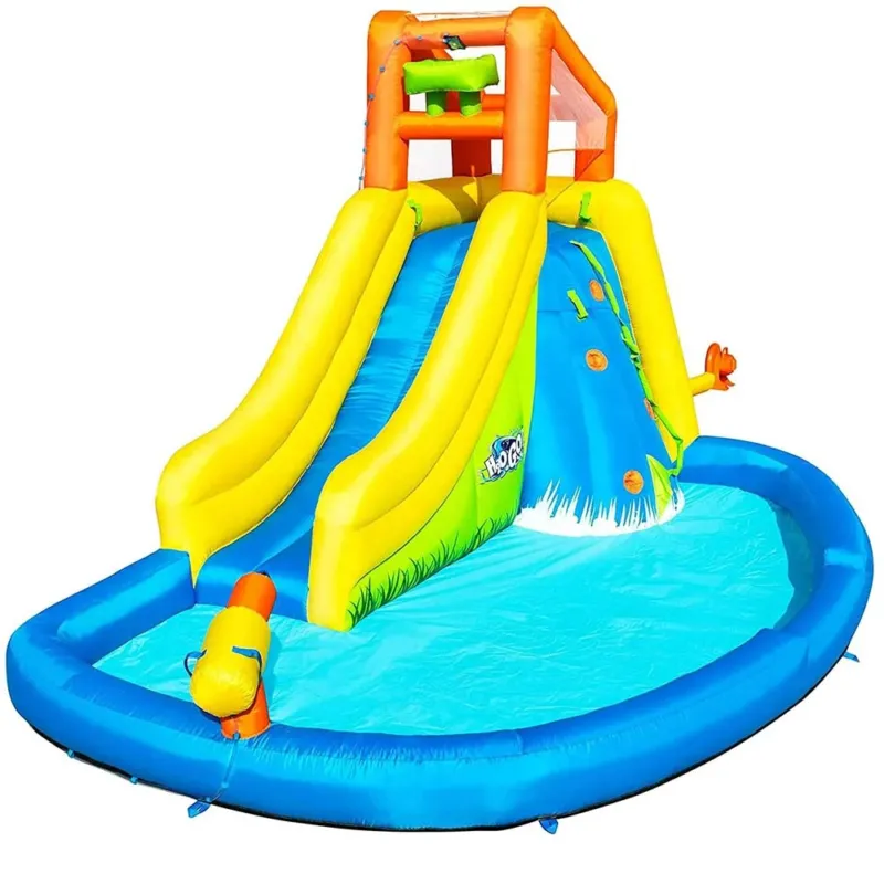 Piscina Parco Acquatico Mega Mountain con Acqua Scivolo Arrampicata e Spruzzo Offerta