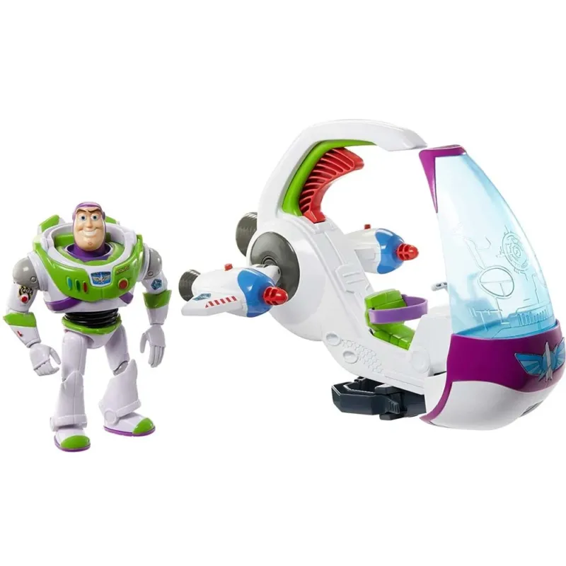 Toy Story Action Figures Buzz Lightyear con Navicella e Armatura Fluorescente Scelto Dai Clienti