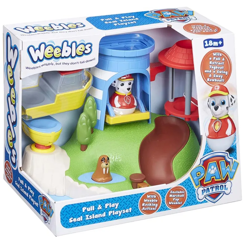Weebles Paw Patrol Playset Isola delle Foche Giocattolo Bambini Prima Infanzia Soddisfatti O Rimborsati
