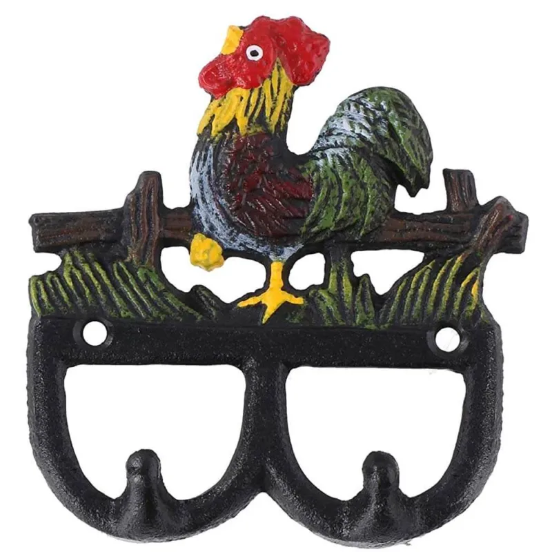 Scelto Dai Clienti Appeendiabiti Attaccapanni Ganci Portatutto Forma Gallo da Parete in Metallo