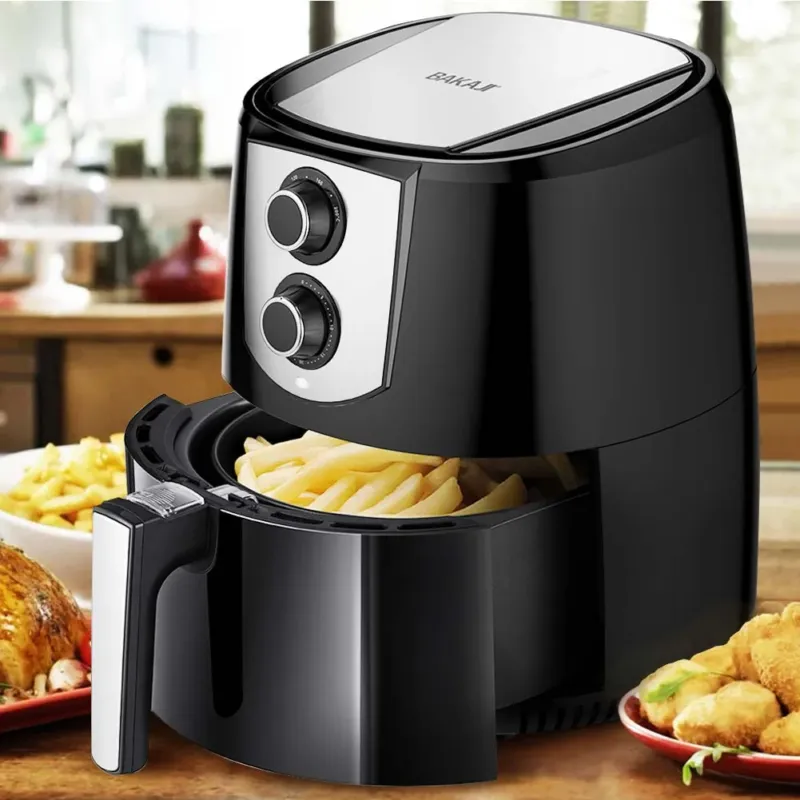 Acquista Ora Friggitrice ad Aria Calda Senza Olio Airfryer 4,4 Lt Frigge Cuoce Arrosto 1400W