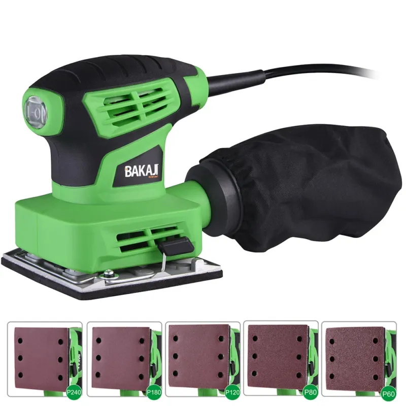 Più Venduto Levigatrice Mouse Orbitale 240W Con Aspiratore + 5 Nastri Abrasivi Legno Muro