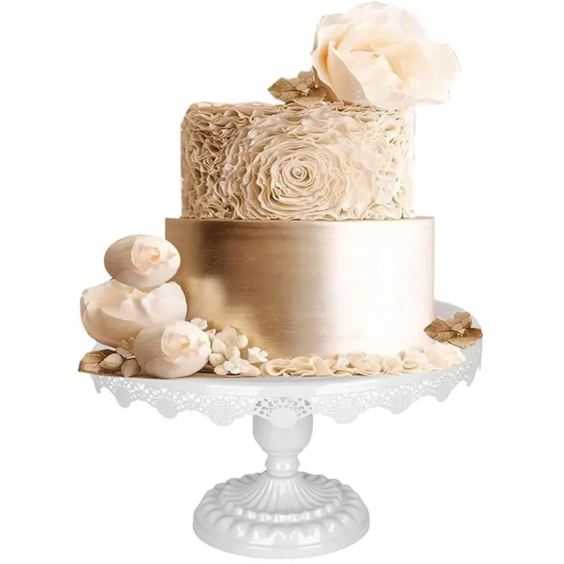 Alzata Alzatina Porta Torta in Metallo 30cm Vassoio Dolci Cupcake Muffin Rotonda Ultime Pezzi