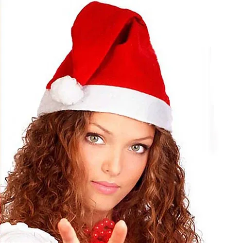 Miglior Prezzo Cappello Cappellino Babbo Natale In Velluto Santa Claus Colore Rosso