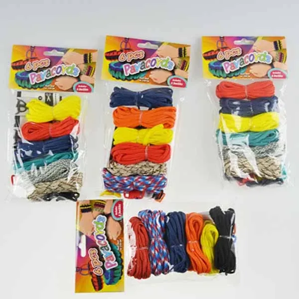 Braccialetti Personalizzabili Portachiavi Fai da Te Kit Paracord Laccetti 6 pz Ultima Occasione