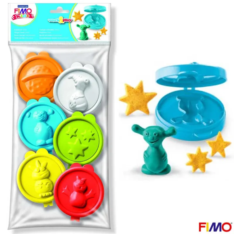 Affare Fimo Stampi Alieni Stampini Tridimensionali A Chiusura Serie Alien 6 Pezzi Kids
