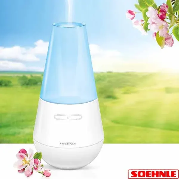 Diffusore Di Aromi Essenze a Ultrasuoni Con Luce Led Blu Soehnle 68025 Valencia Compra Oggi Stesso