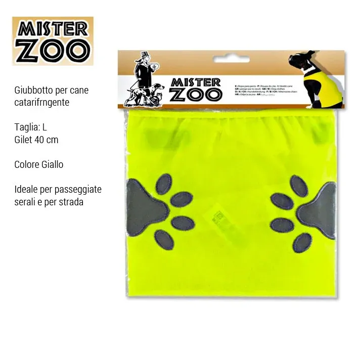 Giubbotto Riflettente Gilet Vestito Catarifrangente Cani Animali Sicurezza 40 cm Must-Have