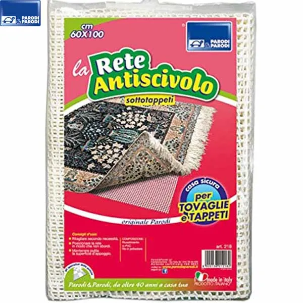 Professionale Sottotappeto Rete Antiscivolo per Tappeti e Tovaglie 60 x 100 cm Parodi & Parodi