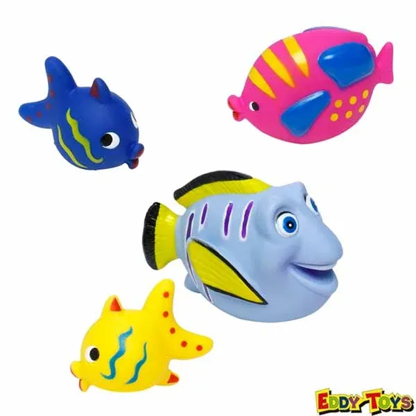 Pesci per Vasca da Bagno 4 pz Modelli Assortiti Animali Pesciolini Pesce Bambini Ordina Subito