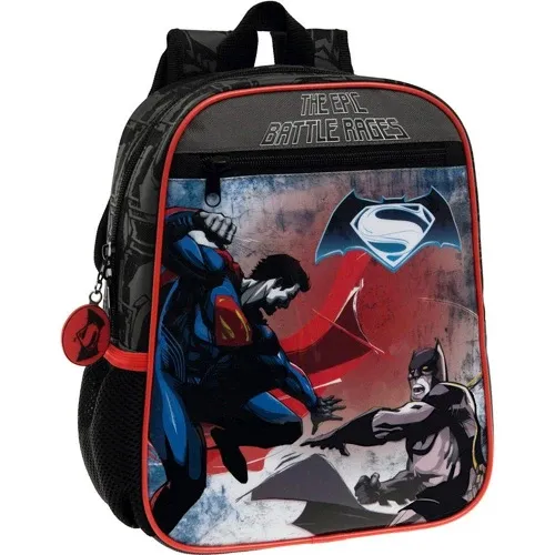 Ultima Occasione Zaino Scuola Asilo Zainetto 23 x 28 x 10 cm Nero Borsa Pvc Batman vs Superman