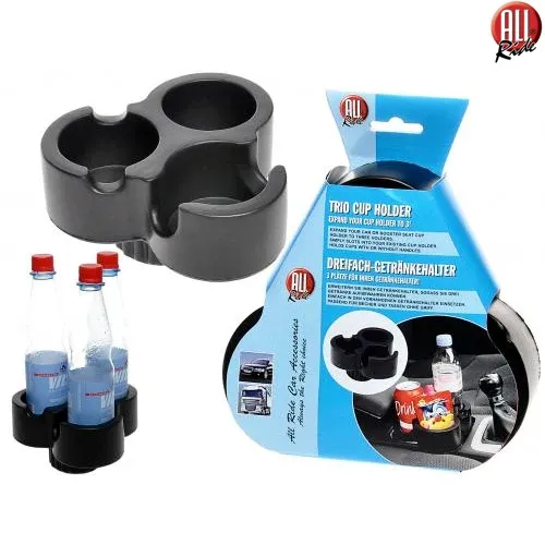Vendita Finale Portabicchieri Tre Slot Trio per Auto Furgone Camion Accessori Porta Bicchieri
