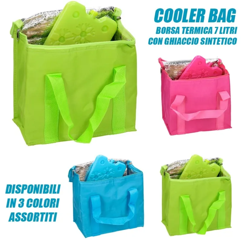 Prezzo Ridotto Borsa Termica 7 LT Con Ghiaccio Borsa Frigo Set Mare Spiaggia Picnic Campeggio