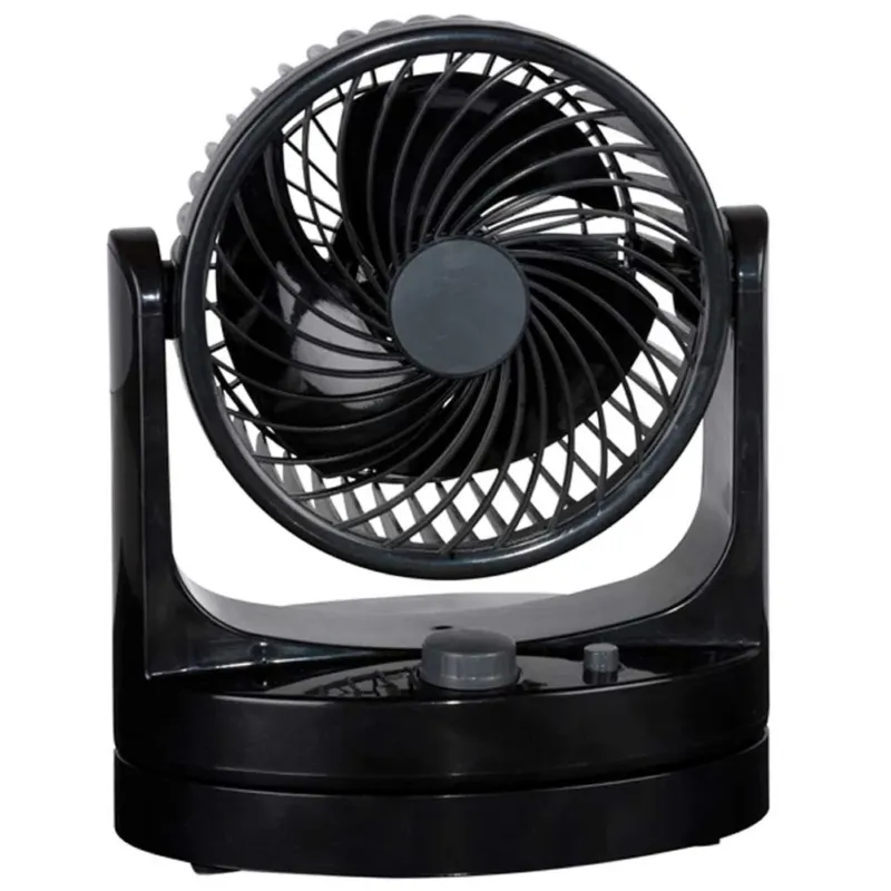 Mini Ventilatore Portatile Auto 15cm 12V 2 Velocita Osciallazione con Adesivo Quantità Limitata