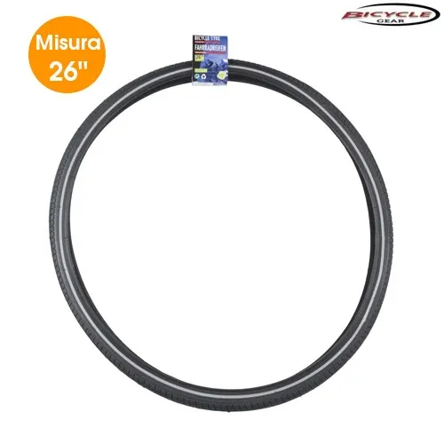 Prezzo Conveniente Pneumatico per Bicicletta Corsa Riflettente 26" 3/8 con Battistrada Bici Ruota