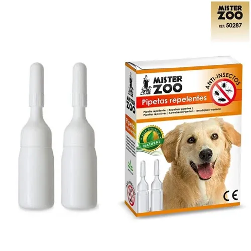 Ultimissimo Modello Confezione 2 x 2,8 ml Fialette Repellenti Anti Insetti per Cani Pulizia Cane