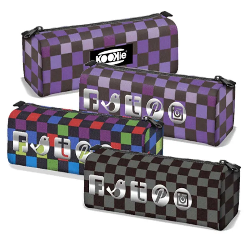 Astuccio Kookie Ska Gut Bauletto Quadrato Scuola Ragazzi Ragazze 3 Modelli Nuovo Arrivo