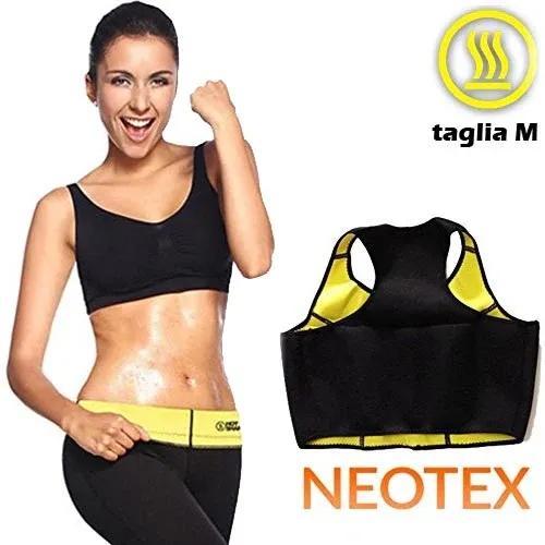 Pagamento Sicuro Top Fascia Snellente in Neoprene Elasticizzato Dimagrante Effetto Sauna Hot Tg M