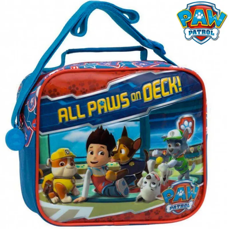 Promozione Esclusiva Cestino Tracolla Paw Patrol Portamerenda Guscio Morbido Bambini Viaggi Scuola