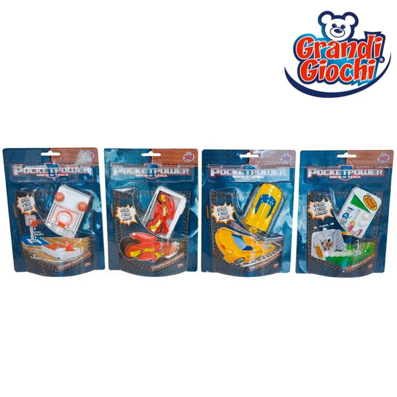 Power Pocket Giochi in Tasca Grandi Giochi Sfide 4 Modelli Assortiti Tascabile Offerta