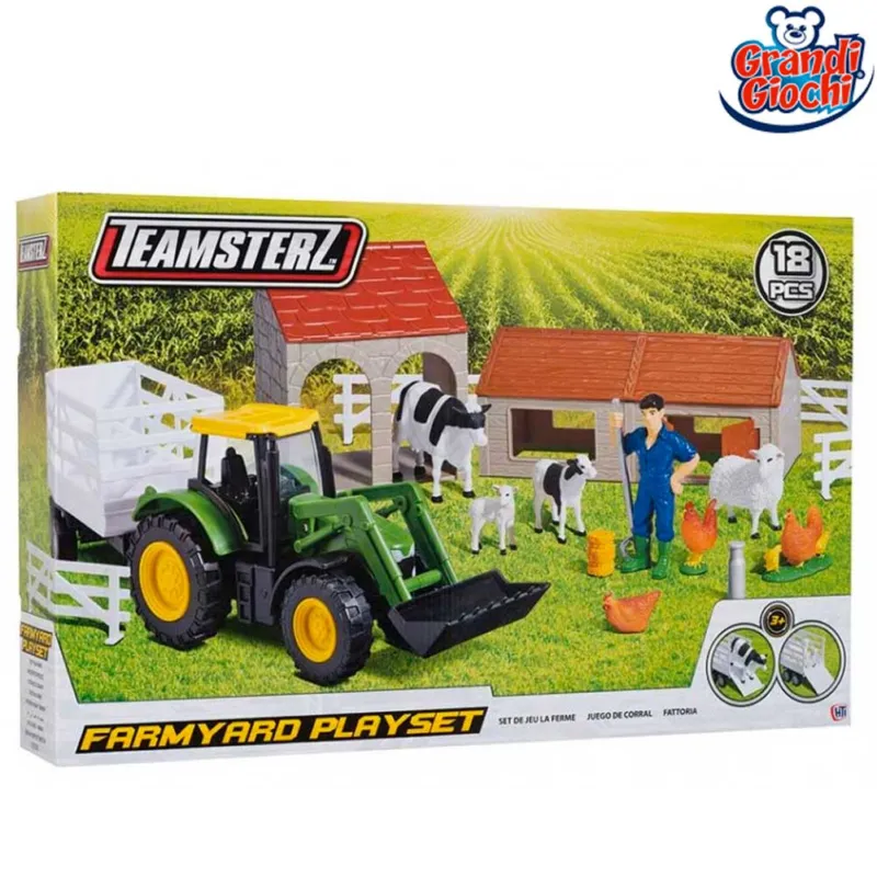 Fattoria Teamsterz Playset 18 Accessori Animali Personaggi Grandi Giochi Saldi