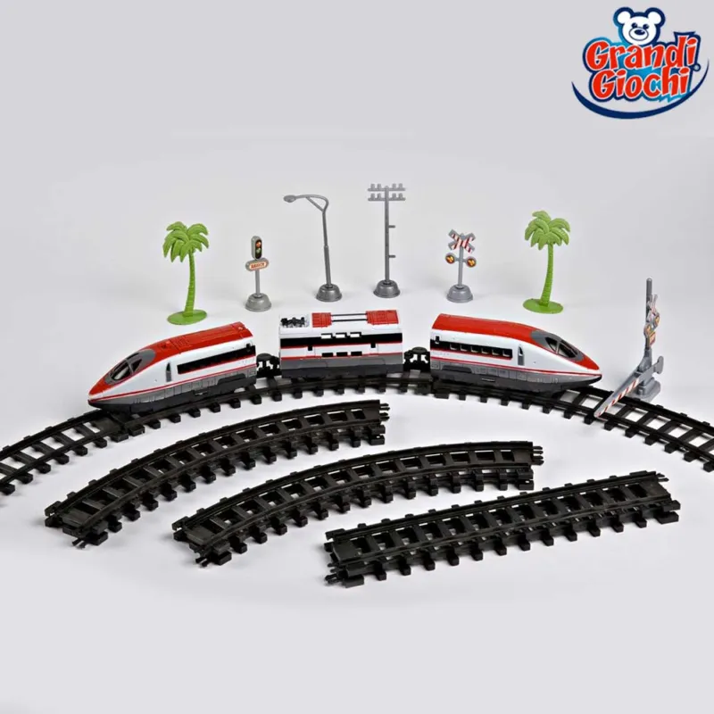 Treno Alta Velocità Con Pista 282 cm Giocattolo Con Accessori Grandi Giochi Novità