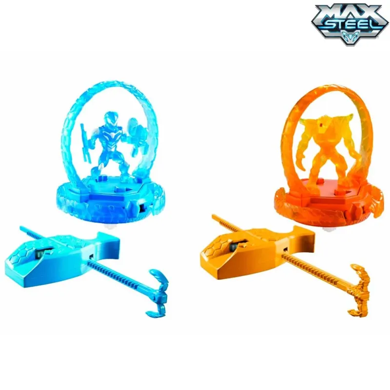 Max Steel Turbo Battlers Max Dredd Effetto Luminoso Elementor VS Max Steel Sfide Promozione