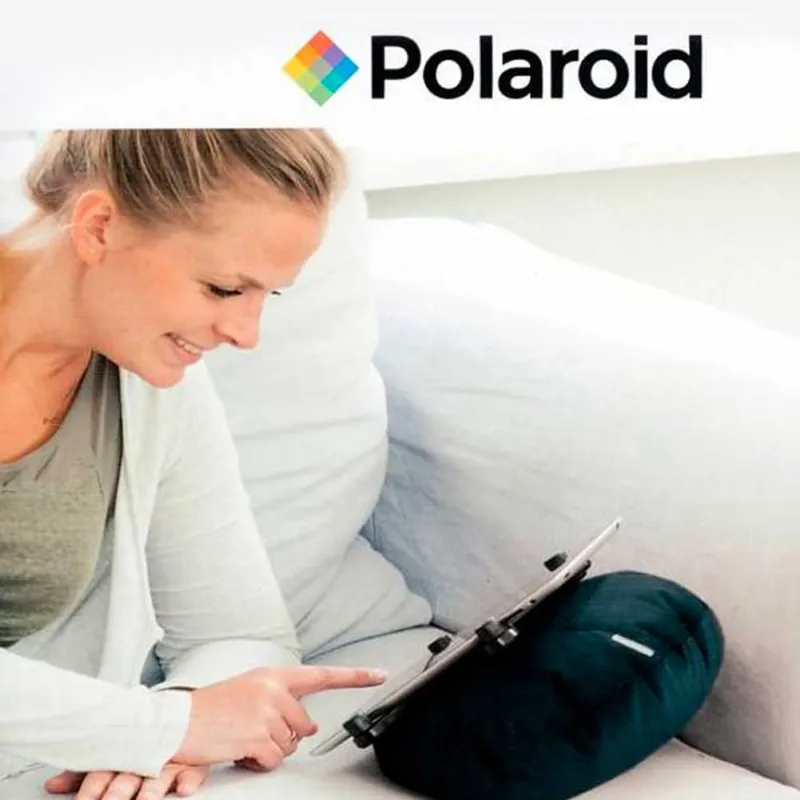 Offerta Cuscino Porta Tablet Polaroid Tablet Max 10 Pollici +Custodia Cuffie Colore Nero