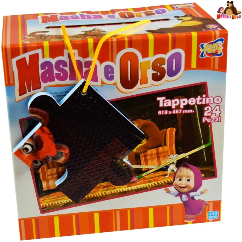 Super Prezzo Masha e Orso Tappetino Puzzle 61 x 45 cm 24 Pezzi Bambini Manualita‘ Giochi