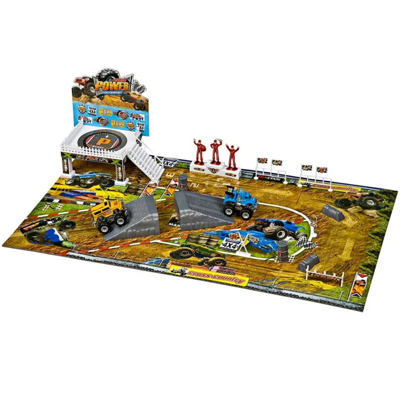 Bestseller Pista Con Tappeto Gioco Con Accessori + 2 Automobili Bambini Grandi Giochi