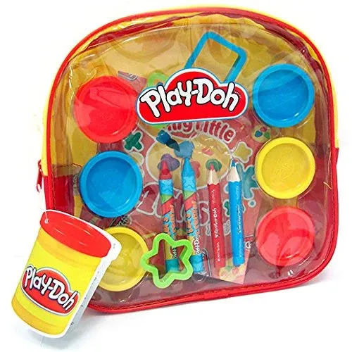 Super Prezzo Zaino Plastilina Colori Disegno Play-Doh Playset 13 Pezzi Set Plastichina Colori