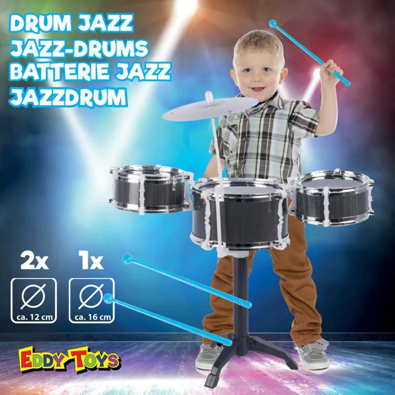 Batteria Jazz Per Bambini Completa Gioco Strumenti Musicali Drum Jazz Bambini Pagamento Sicuro