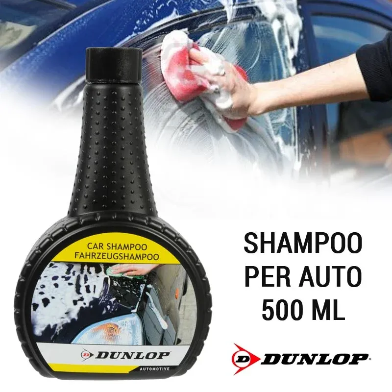 Shampoo Lavaggio Auto Moto Camion 500 ML Dunlop Detergente Sapone Dunlop Prezzo Basso