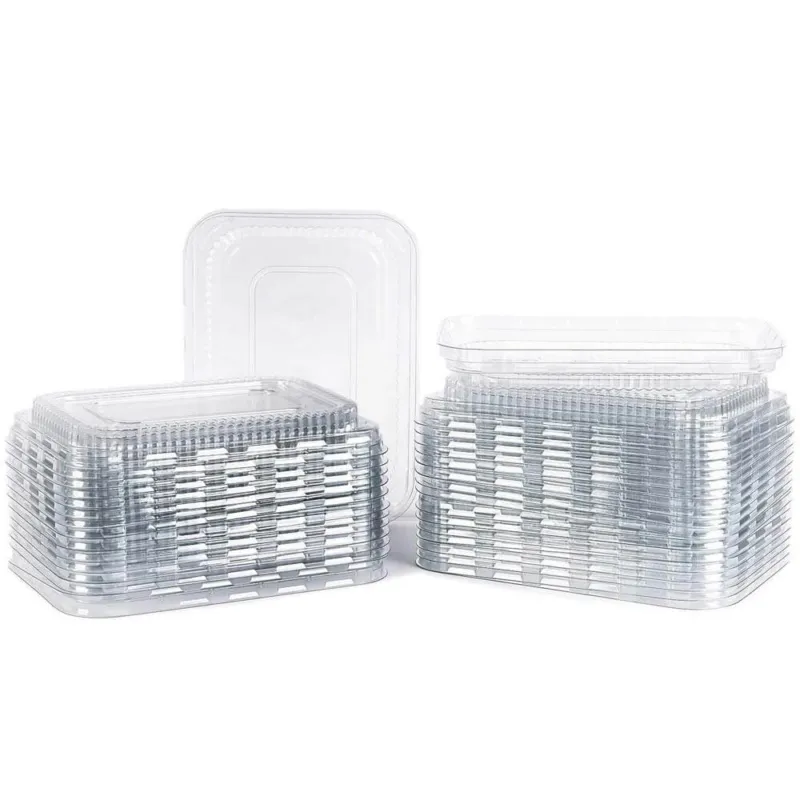 50pz Coperchi in Plastica per Vaschette Alluminio Alimenti Monouso 2 Porzioni Super Prezzo