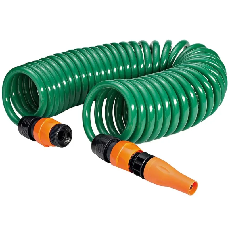 A Buon Prezzo Tubo Estensibile da Giardino Terrazzo Pompa Spirale 10mt Lancia Getto Regolabile