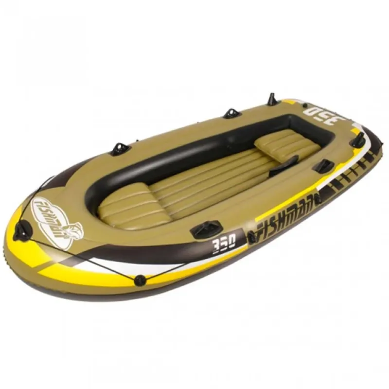 Canotto Gommone per 4 persone con Gonfiatore e Remi 305x136x42cm Fishman 350 Economico