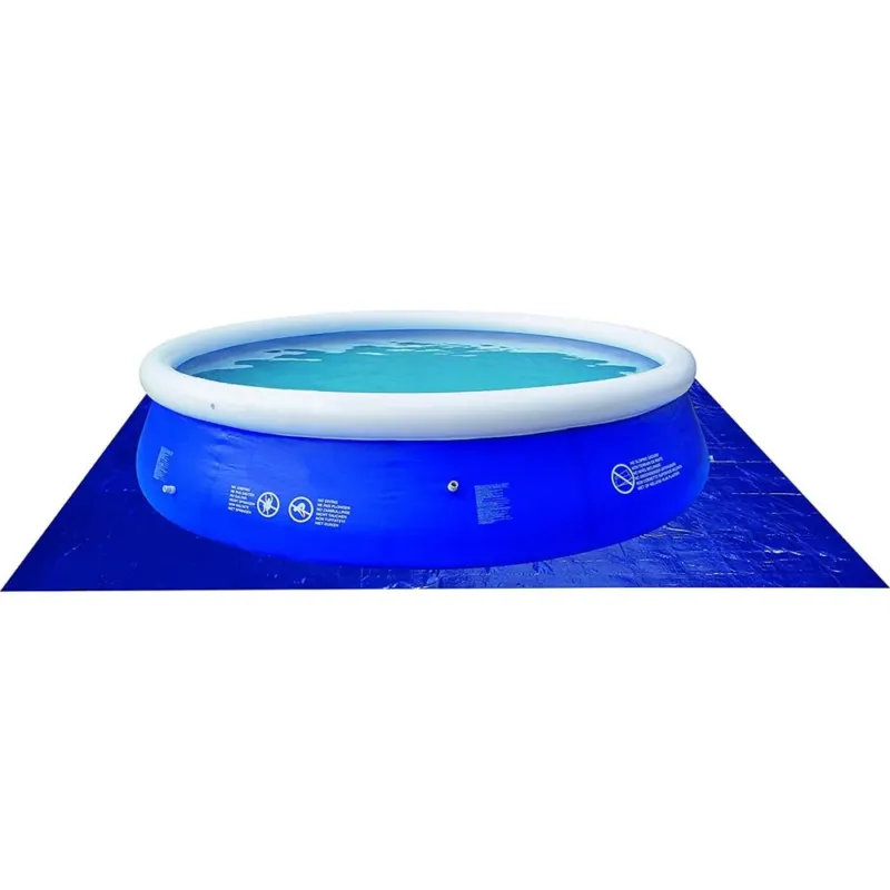 Telo Base per Piscina Fuoriterra Autoportante Gonfiabile Giardino 390x390cm Popolare