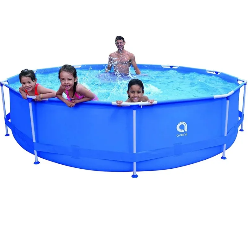 Occasione Imperdibile Piscina Fuoriterra 360x76cm Struttura in Acciaio Giardino con Pompa Filtro