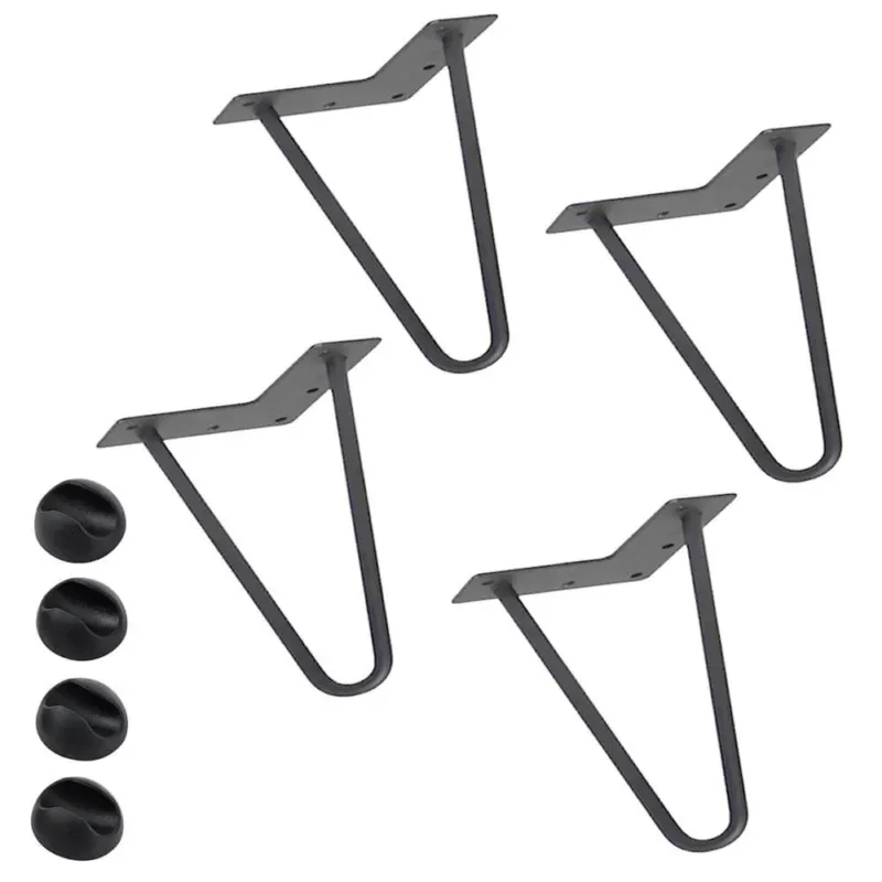 4x Gambe Piedi Tavolo Piedini Mobili Divano 10cm Metallo Design Moderno Grigio Compra Online