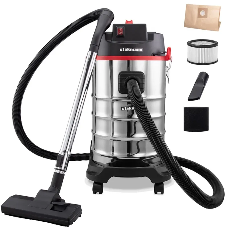 Aspirapolvere Solidi Liquidi 1400W Soffiatore Aspiratutto Aspiraliquidi Bidone Scelto Dai Clienti