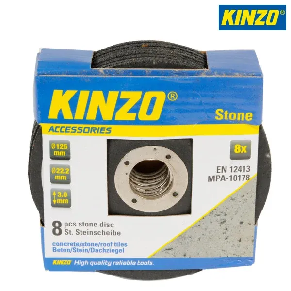 Nuovo Arrivo Disco Flex per Pietra Set da 8 Pezzi Dischi Smerigliatrice Diam. 125 mm Kinzo
