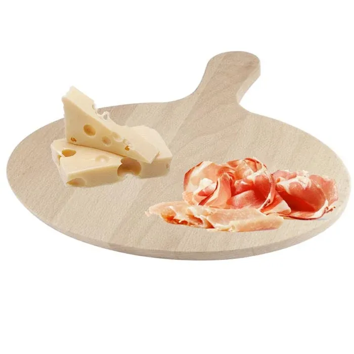 Ultimissimo Modello Tagliere Ovale In Legno Multistrato Per Antipasti Affettati Formaggi 30 x 24 cm