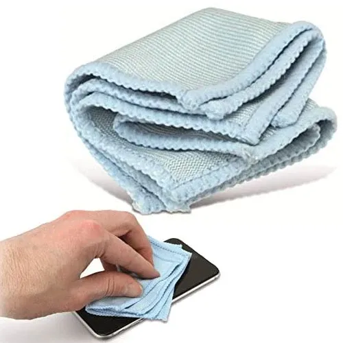 Offerta Speciale Set 2 panni in microfibra per pulizia schermi smartphone colore azzurro