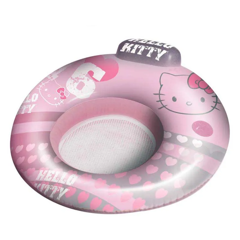 Poltrona Poltroncina Gonfiabile mare 2 in 1 con poggiatesta 104 cm Hello Kitty Sconto