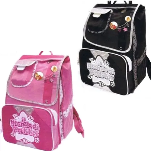 Ordina Subito Zaino Scuola Estensibile Chiusura a Strozzo Il Mondo di Patty Rosa e Nero