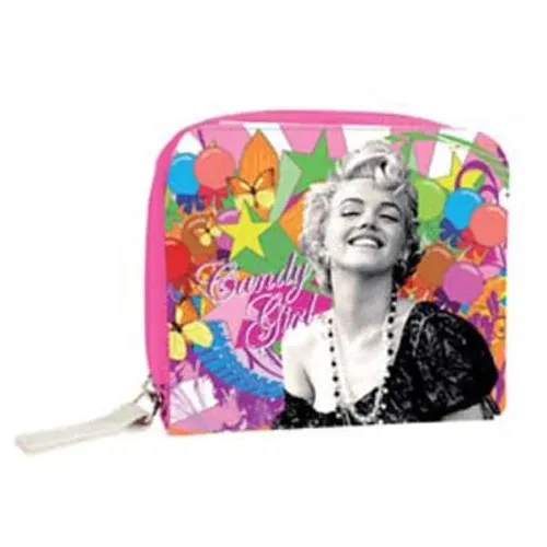 Ultima Occasione Borsello Portafoglio Vintage 2 Scomparti Marilyn Monroe Candy Multicolore