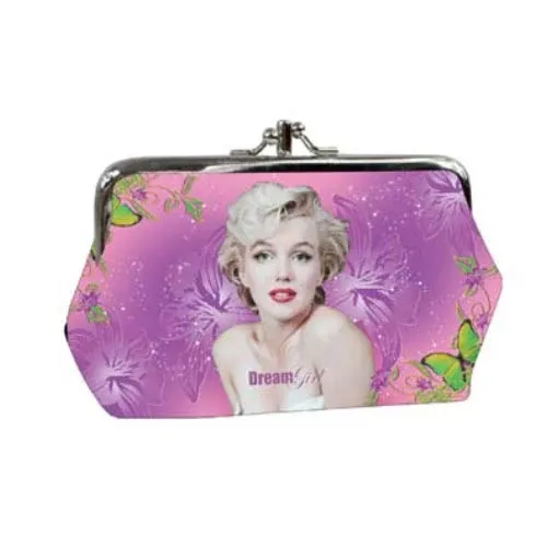 Offerta Limitata Pochette Portamonete Grande Marilyn Monroe Dream Colore Lilla