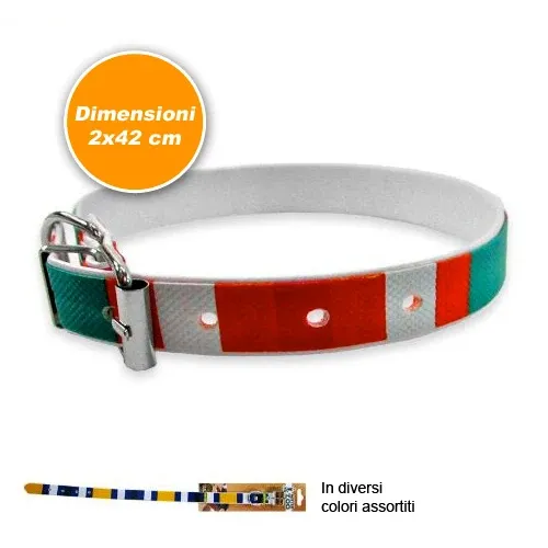 Offerta Limitata Collare Per Cani e Gatti In Cuoio Con Gancio 2x42 cm Unisex Multicolore