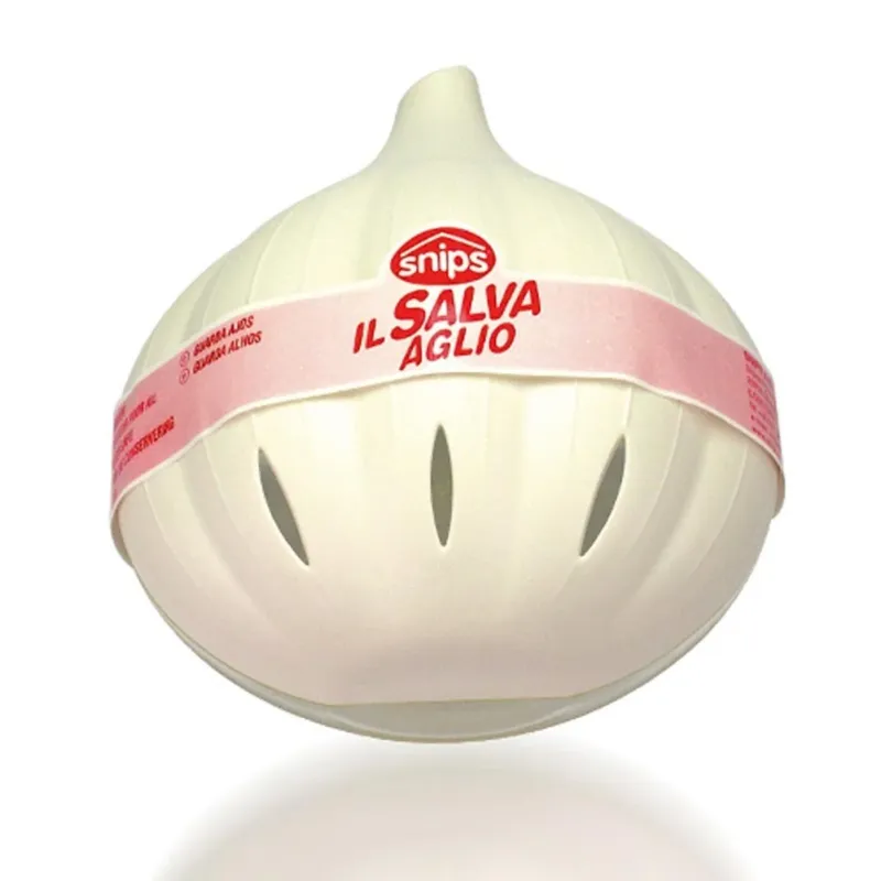 Nuovo Arrivo Contenitore Salva Aglio Salva Freschezza in Plastica Snips Trasparente e Bianco